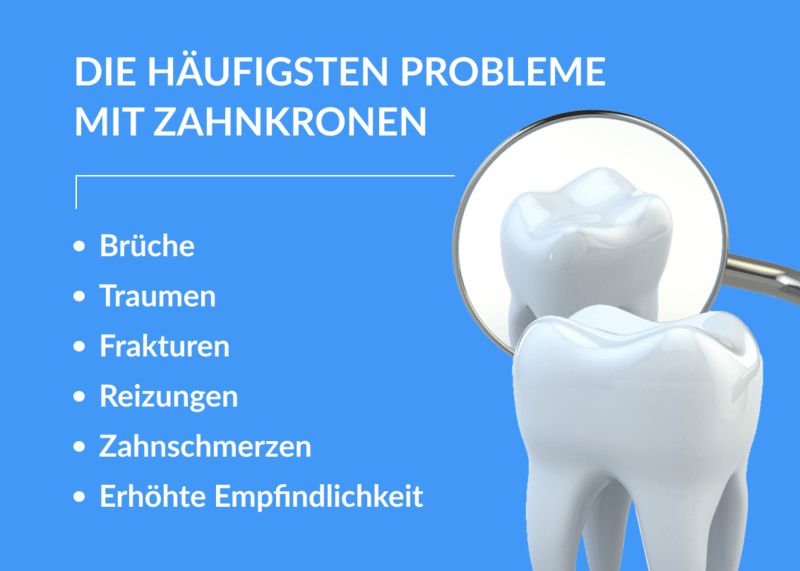 Die häufigsten Probleme mit Zahnkronen